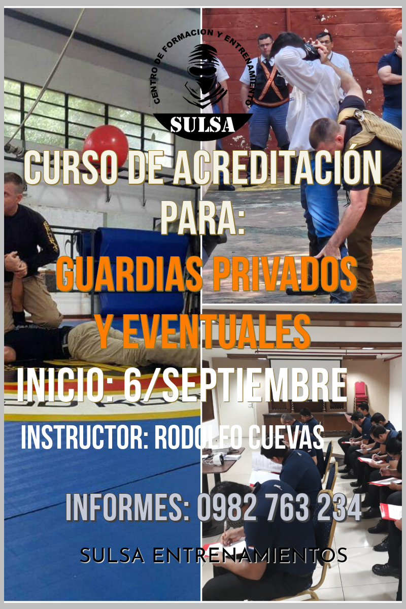 Curso de Acreditación para Guardias Privados y Eventuales